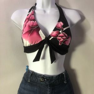 WHBM Halter Swim Top S